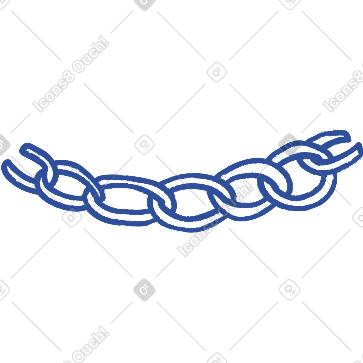 Kette-Illustration im Lime-Stil als Download in PNG, SVG