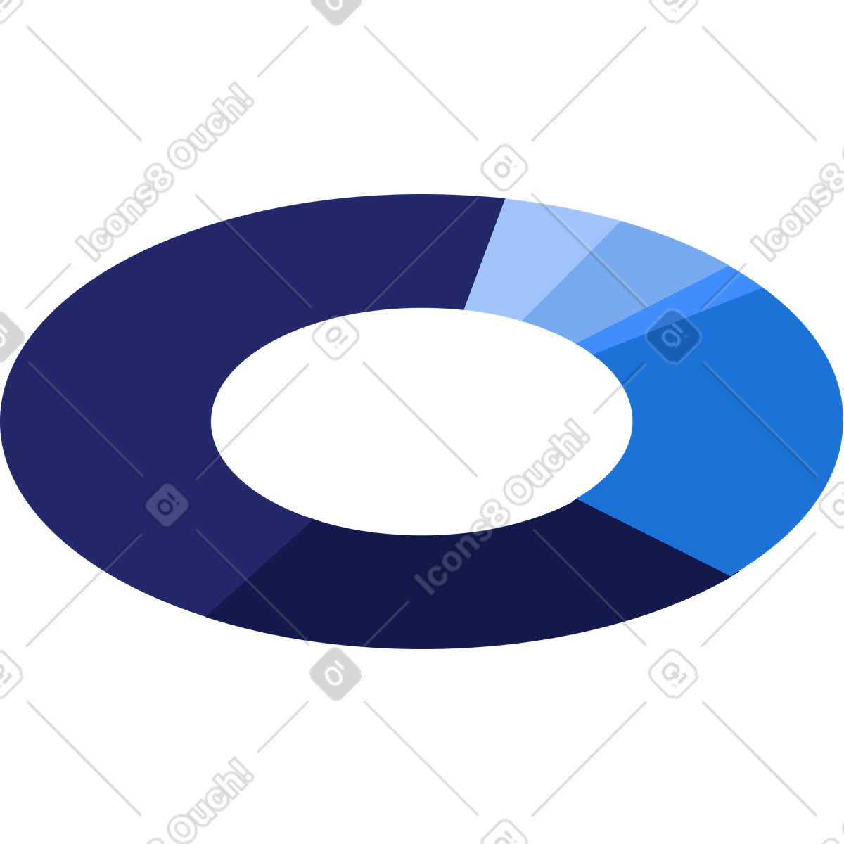 下载 Clip 风格的 Pie-chart 插画，支持 PNG、SVG 格式