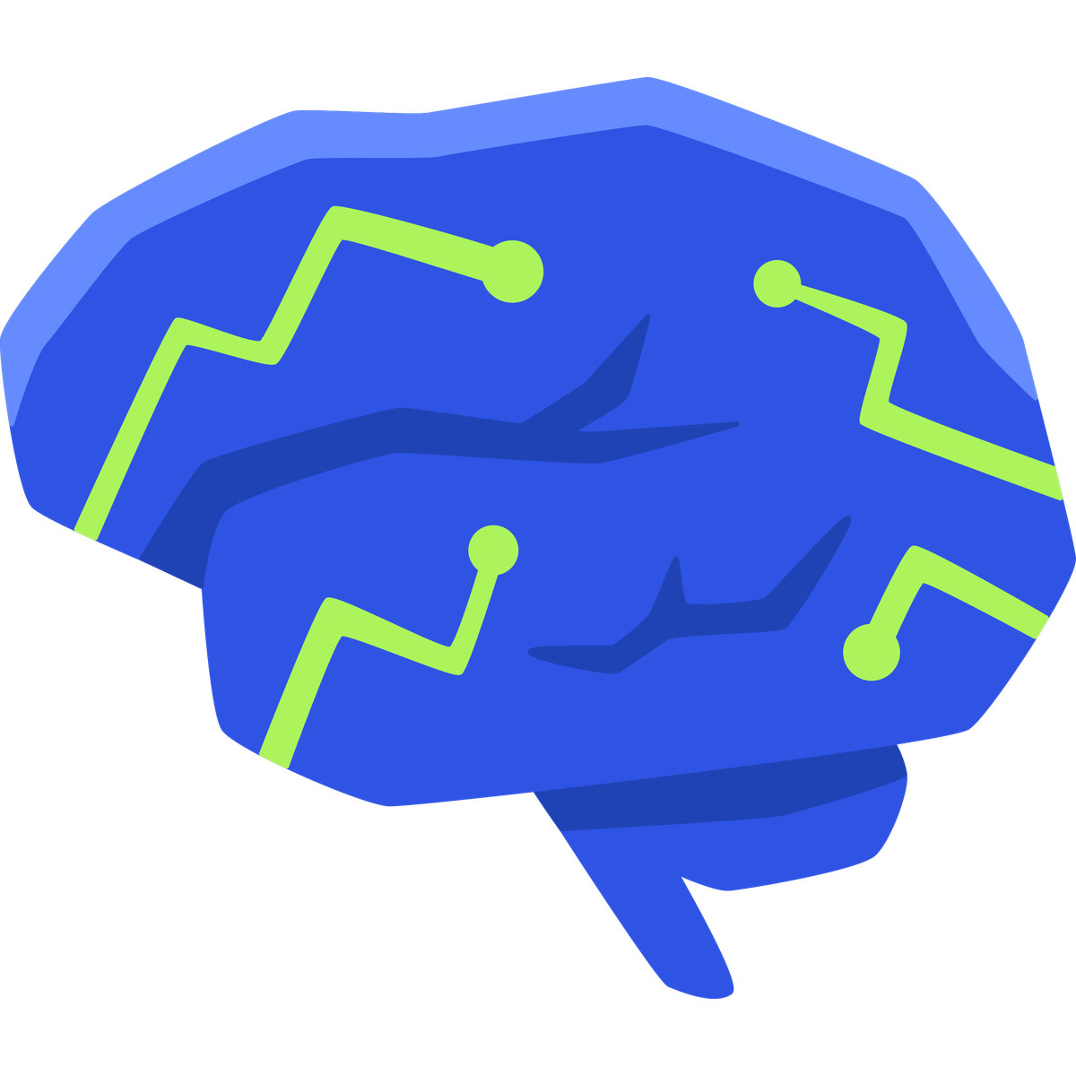 Illustration Artificial intelligence dans le style Bouncy à télécharger aux formats PNG, SVG