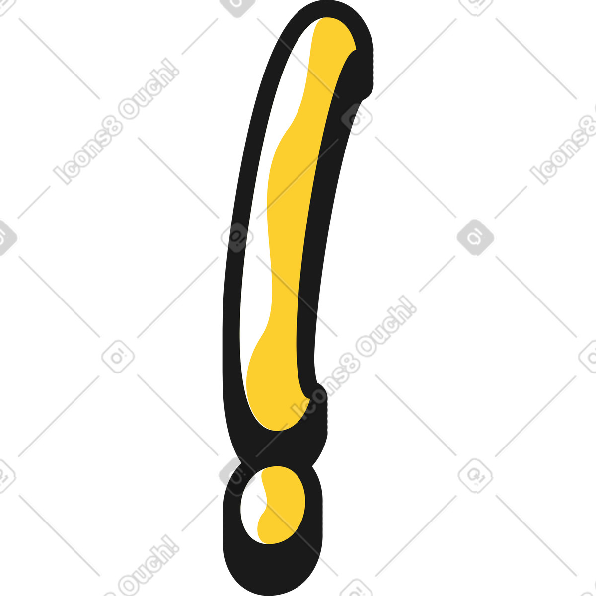 Taxi 스타일의 글자 느낌표 일러스트레이션 PNG, SVG 다운로드