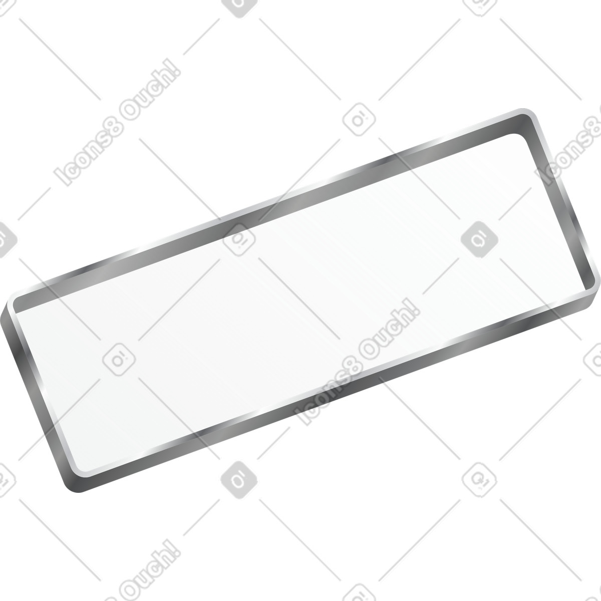 Transparent rectangle illustration in Token style download in PNG, SVG