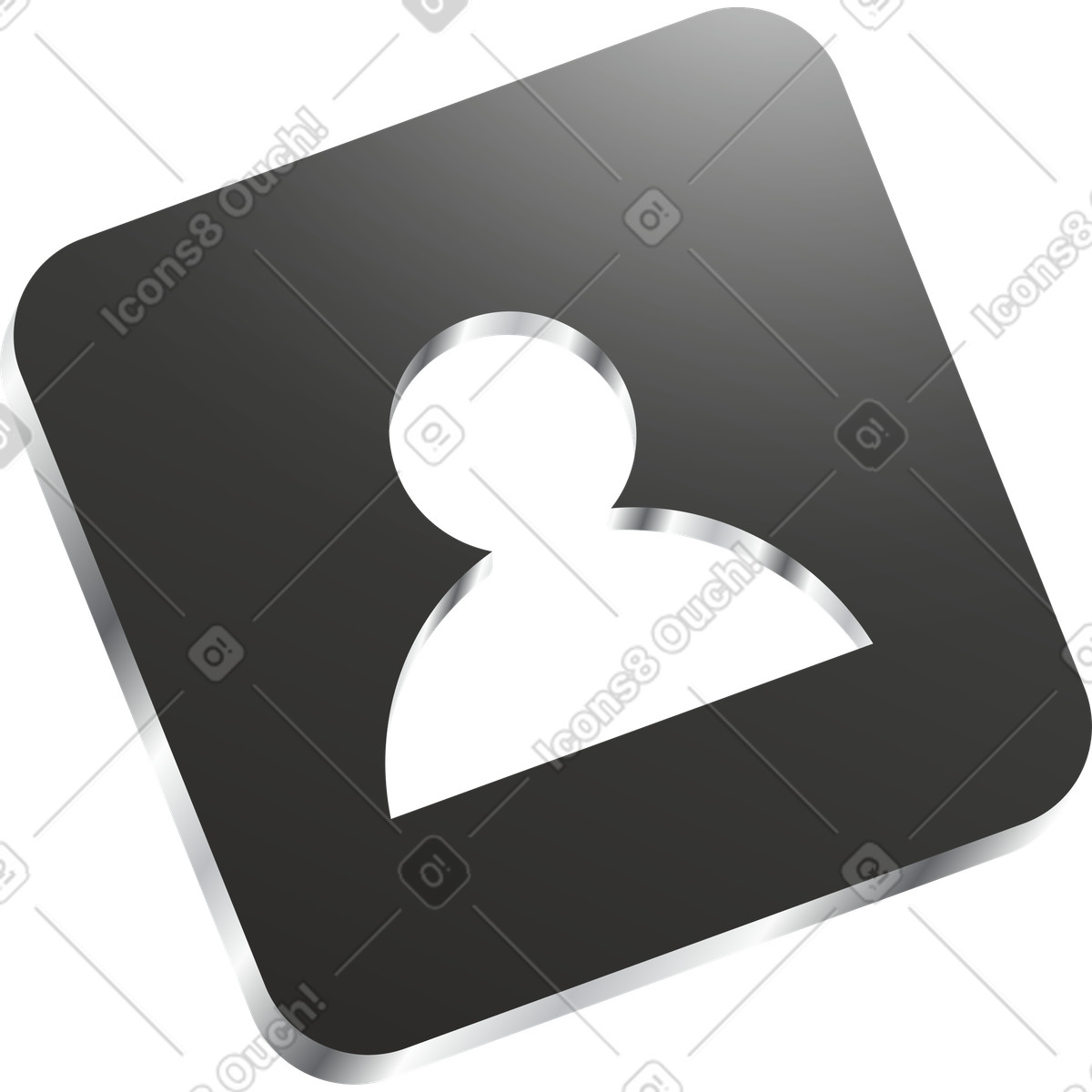 Ilustración Icono de avatar en estilo Token a descargar en PNG y SVG
