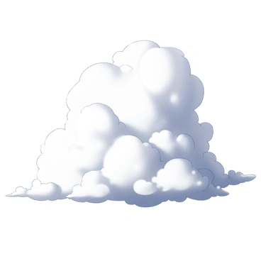 A vast sky dominated by large, puffy cumulus clouds. The clouds are billowing and white, casting soft shadows on the ground below. The scene conveys a sense of calmness with the clouds varying in size and shape, some towering high while others are more scattered. The sunlight illuminates the clouds, creating a contrast between the bright white of the clouds and the clear expanse of the sky surrounding them.