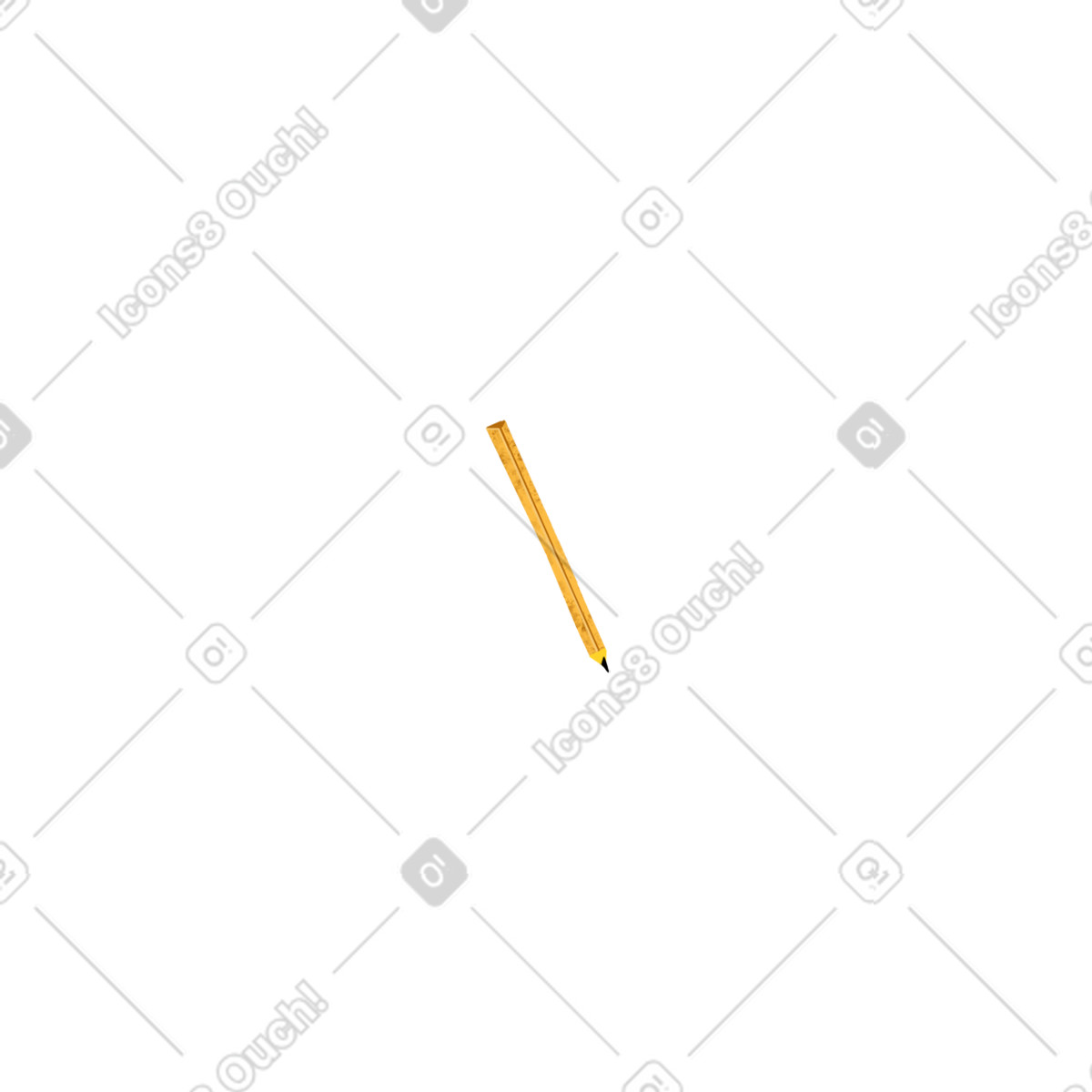 Ilustração de Lápis amarelo em no estilo Flare para baixar em PNG, SVG