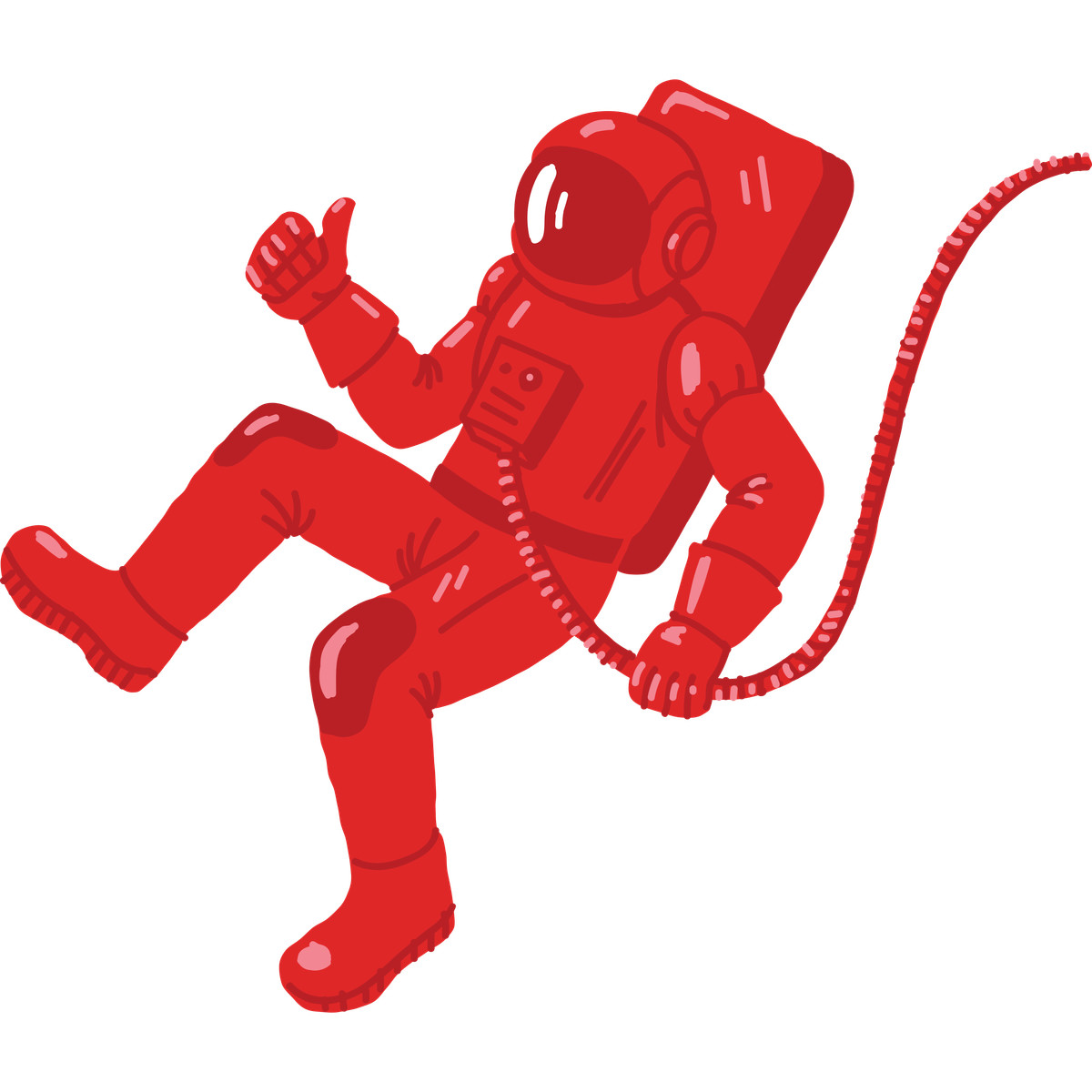 Иллюстрация Cosmonaut в стиле Cherry — скачать в форматах PNG, SVG