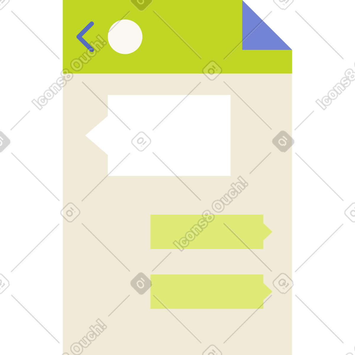 Popup dialog illustration in Juicy style download in PNG, SVG