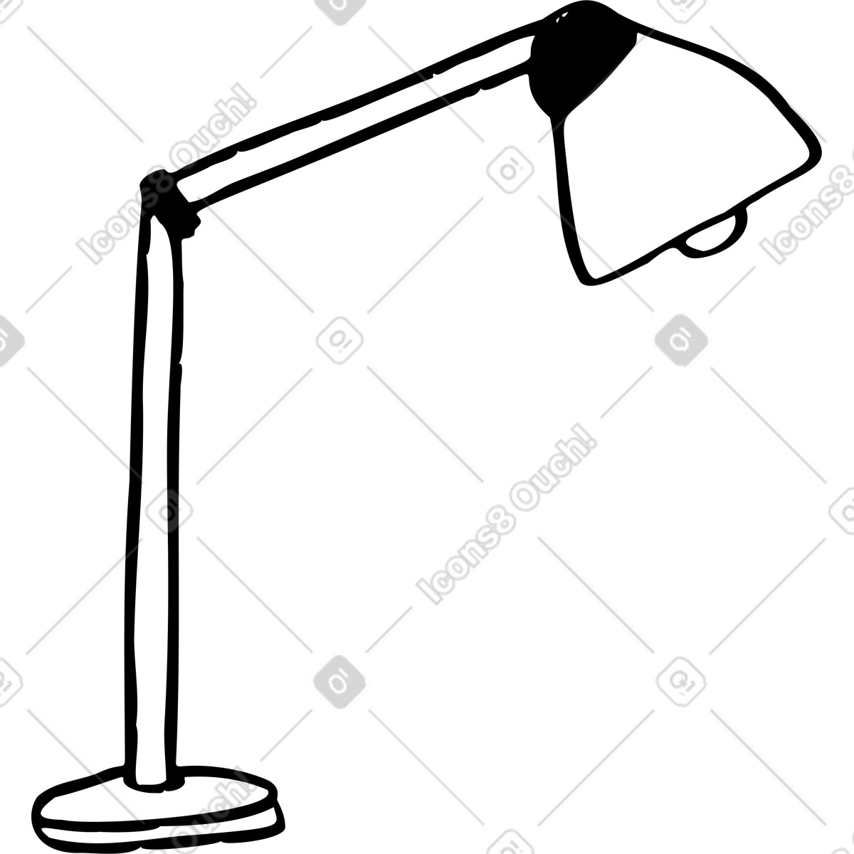 Illustration Lampe dans le style Marks à télécharger aux formats PNG, SVG