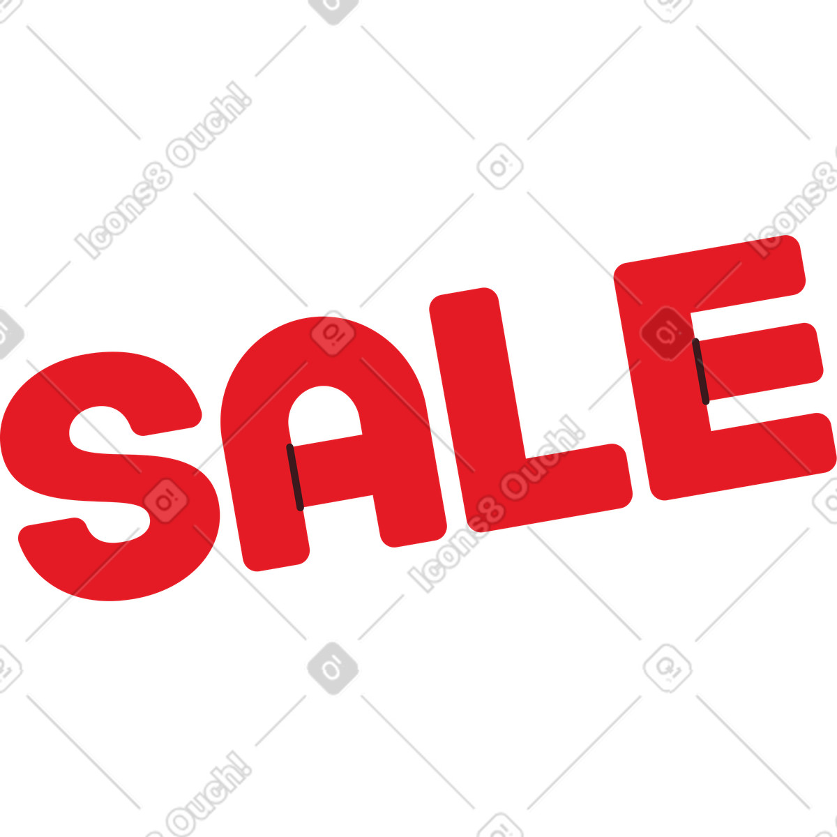 Testo di vendita scritte illustrazione in stile Folks scarica in PNG, SVG