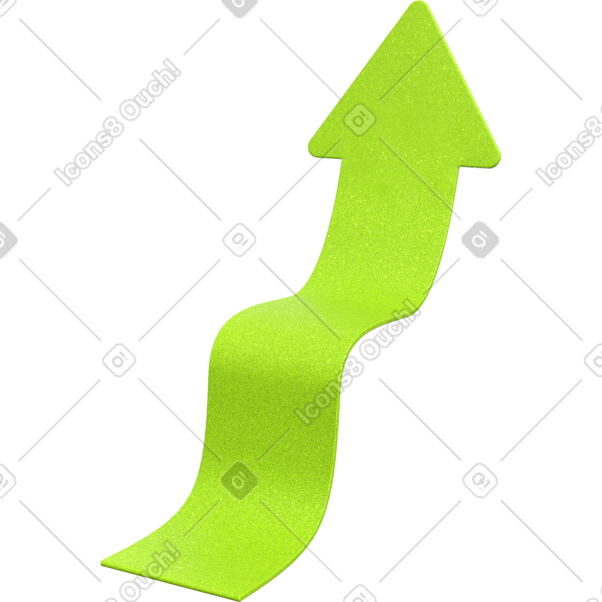 下载 3D Enterprise 风格的 梯子箭头 插画，支持 PNG、SVG 格式