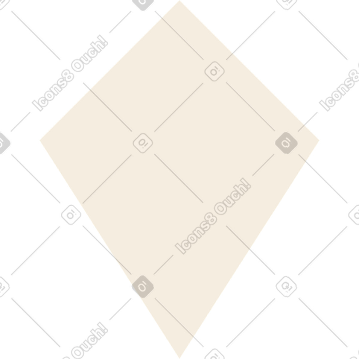 Ilustração de Beige kite em no estilo Pale para baixar em PNG, SVG