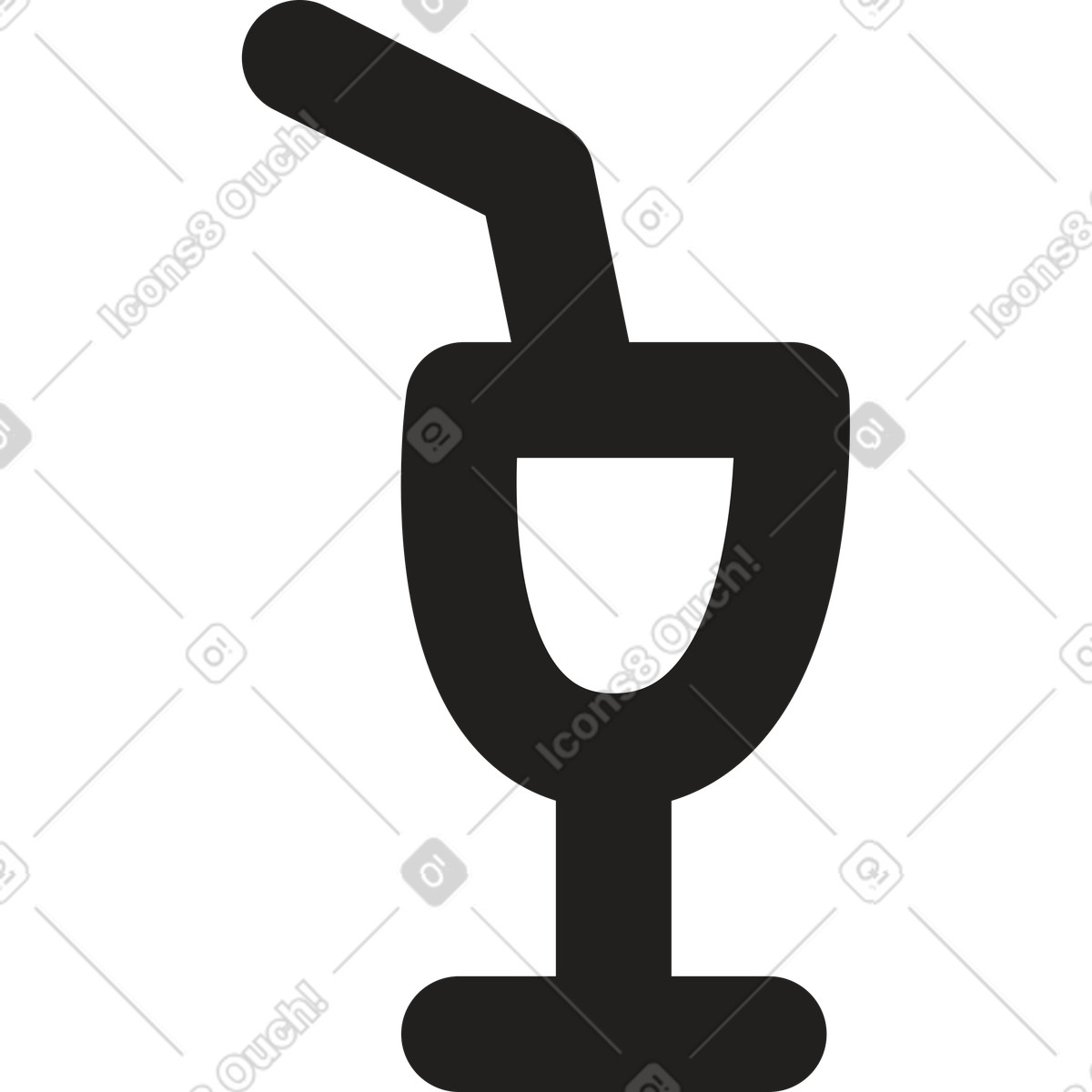 Icona del cocktail illustrazione in stile Little scarica in PNG, SVG