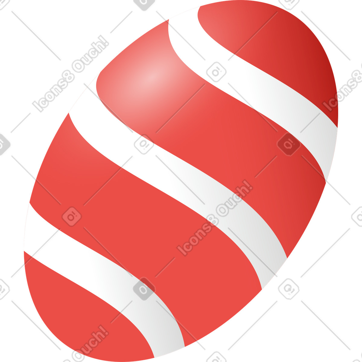 Uovo di pasqua illustrazione in stile Levels scarica in PNG, SVG