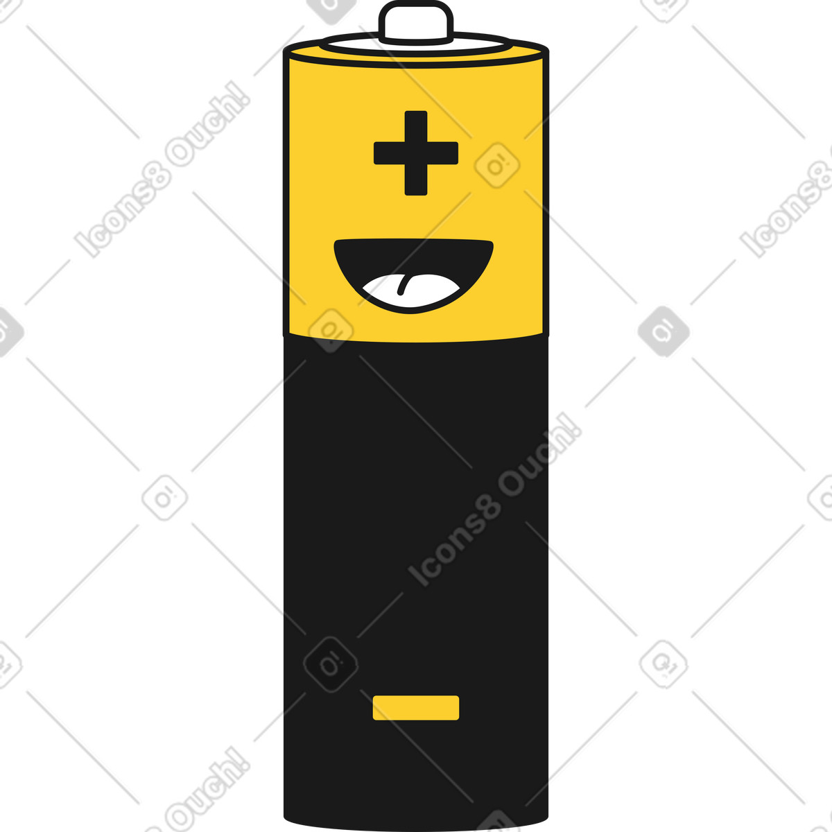 Batteria illustrazione in stile Taxi scarica in PNG, SVG