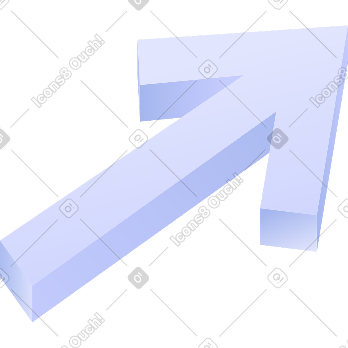 Growth arrow symbolizing business increase financial success and upward trend illustrazione in stile Quantum scarica in PNG, SVG