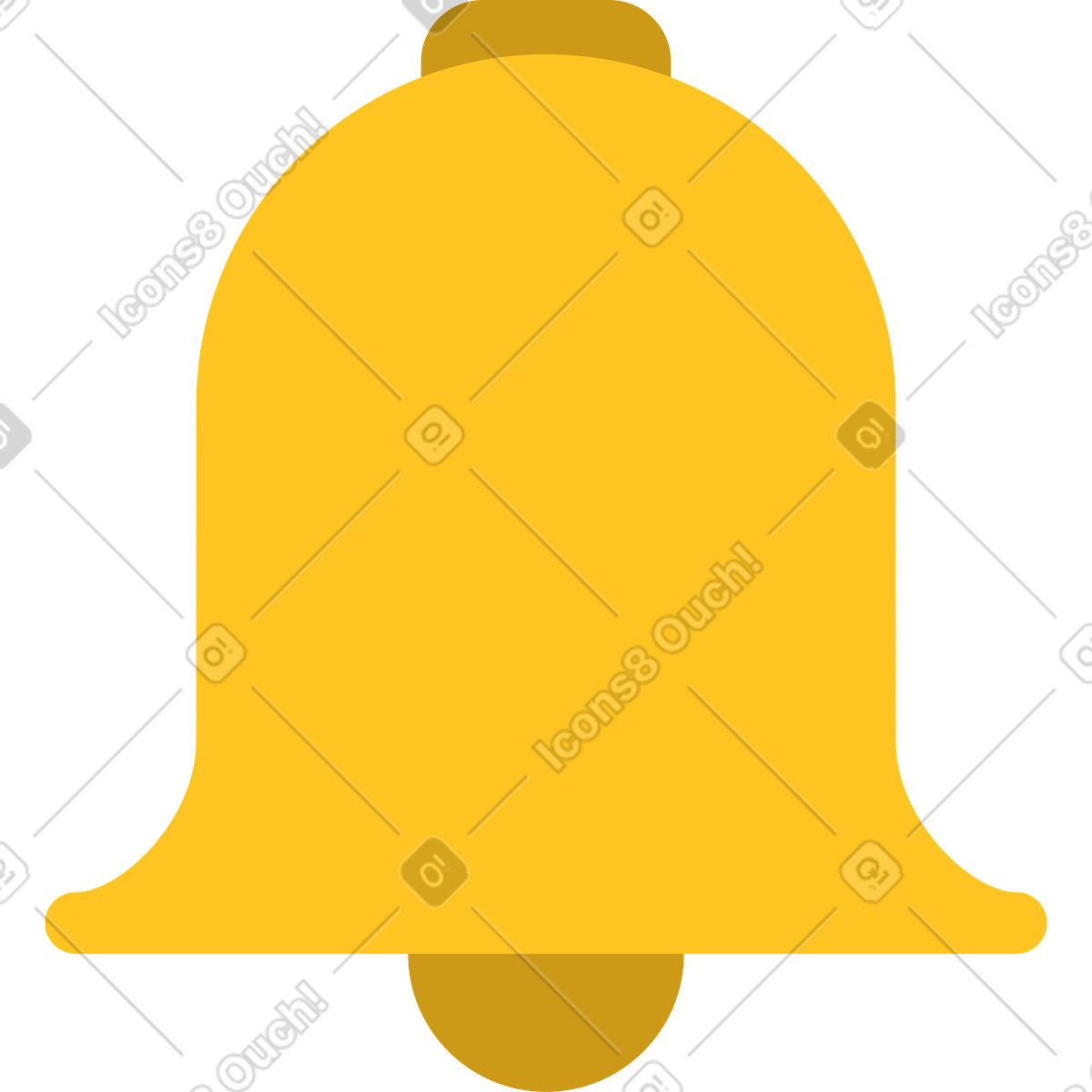 Bell illustration in Bright style download in PNG, SVG