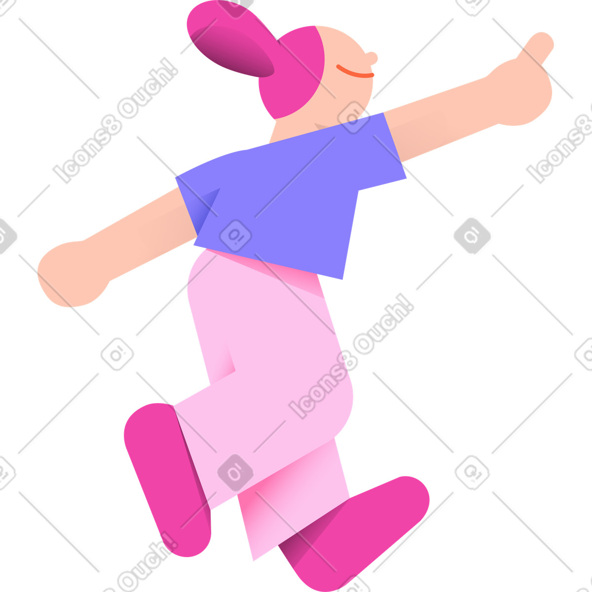 Illustration Femme tendant la main dans le style 8bit à télécharger aux formats PNG, SVG