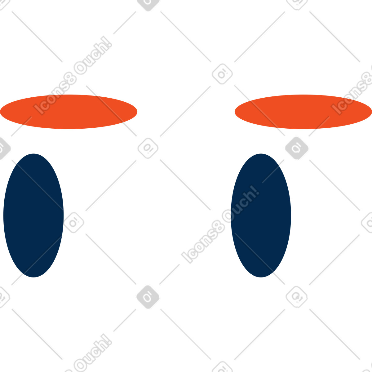 Illustration Yeux dans le style Flame à télécharger aux formats PNG, SVG