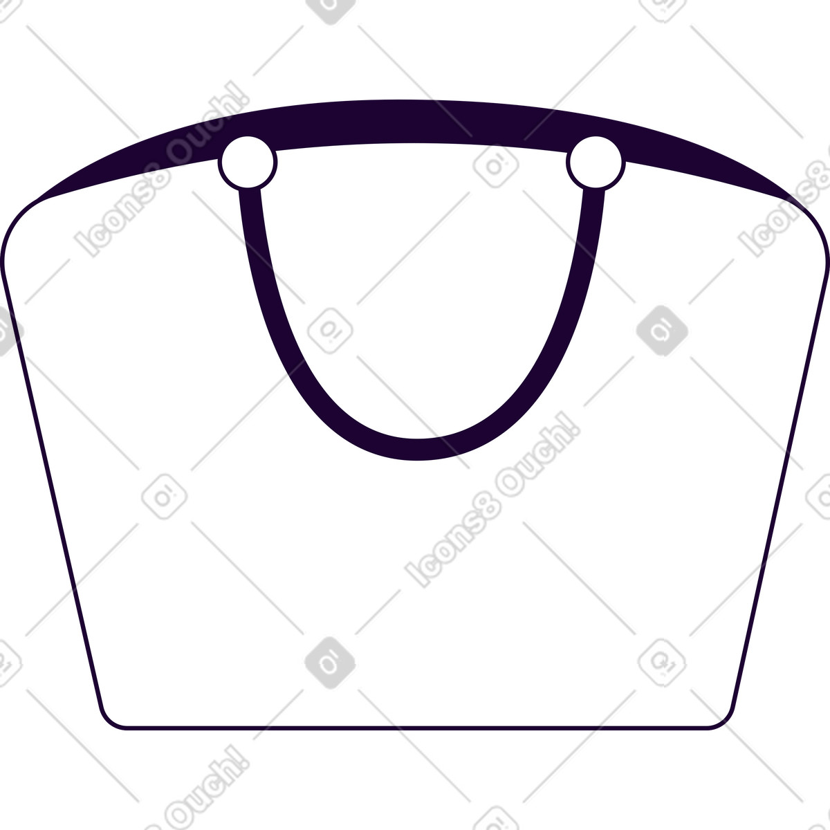 Ilustração de Bolsa em no estilo Martina para baixar em PNG, SVG