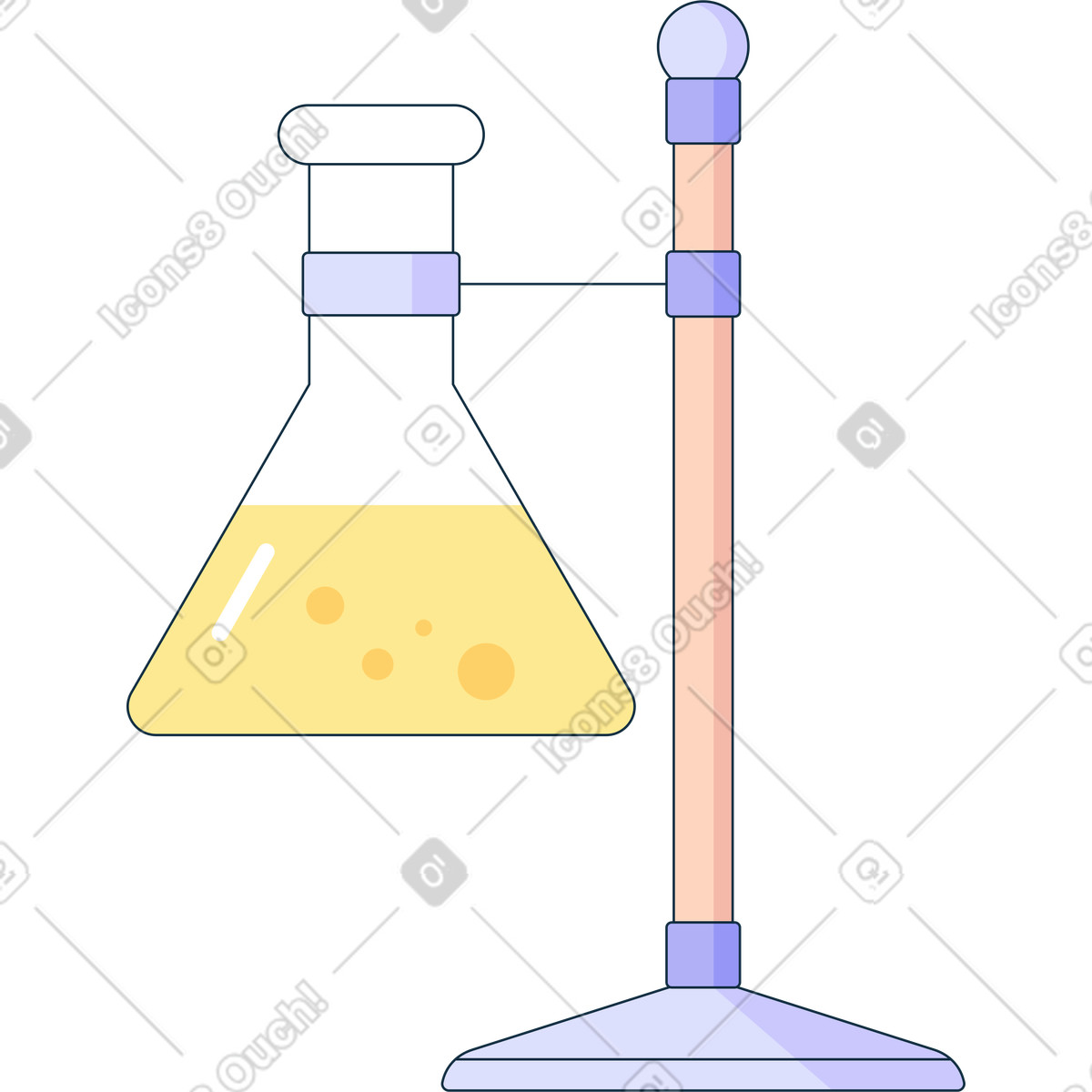 Pallone su treppiede illustrazione in stile Bubble gum scarica in PNG, SVG