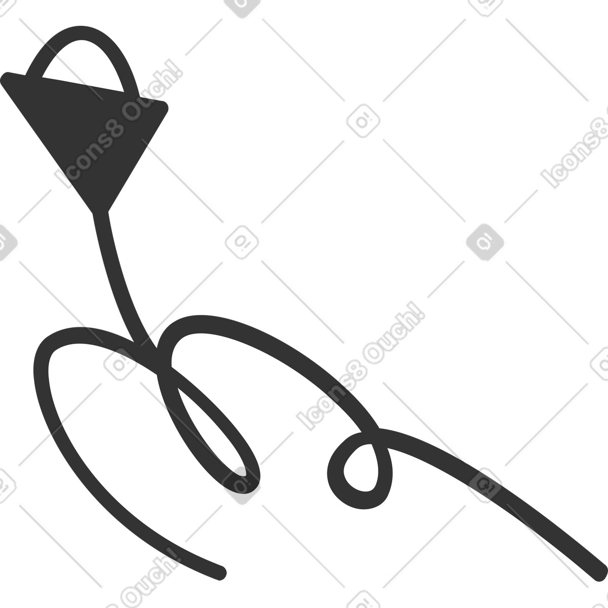 Fiore illustrazione in stile Crayon scarica in PNG, SVG