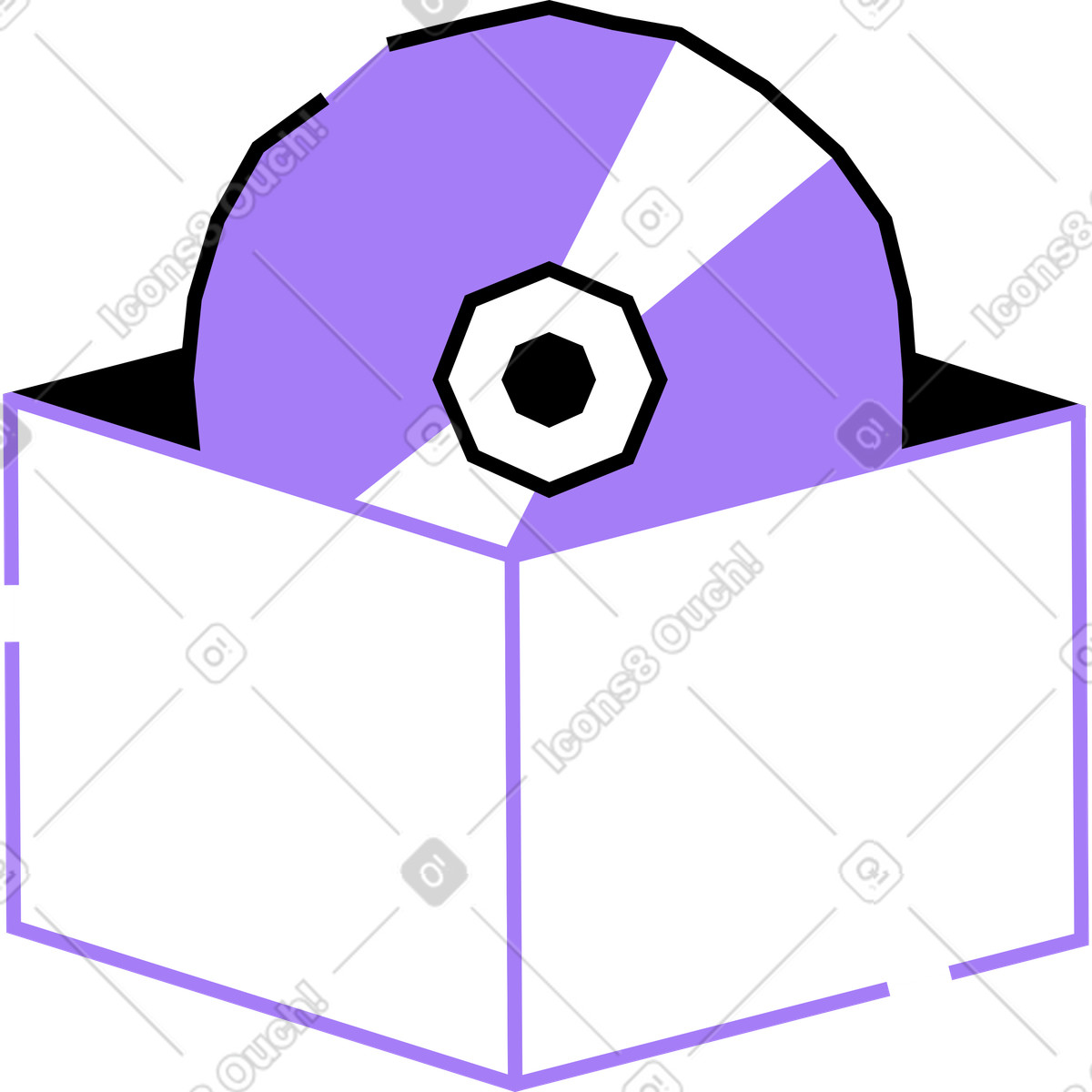 Icona del programma illustrazione in stile Amethyst scarica in PNG, SVG