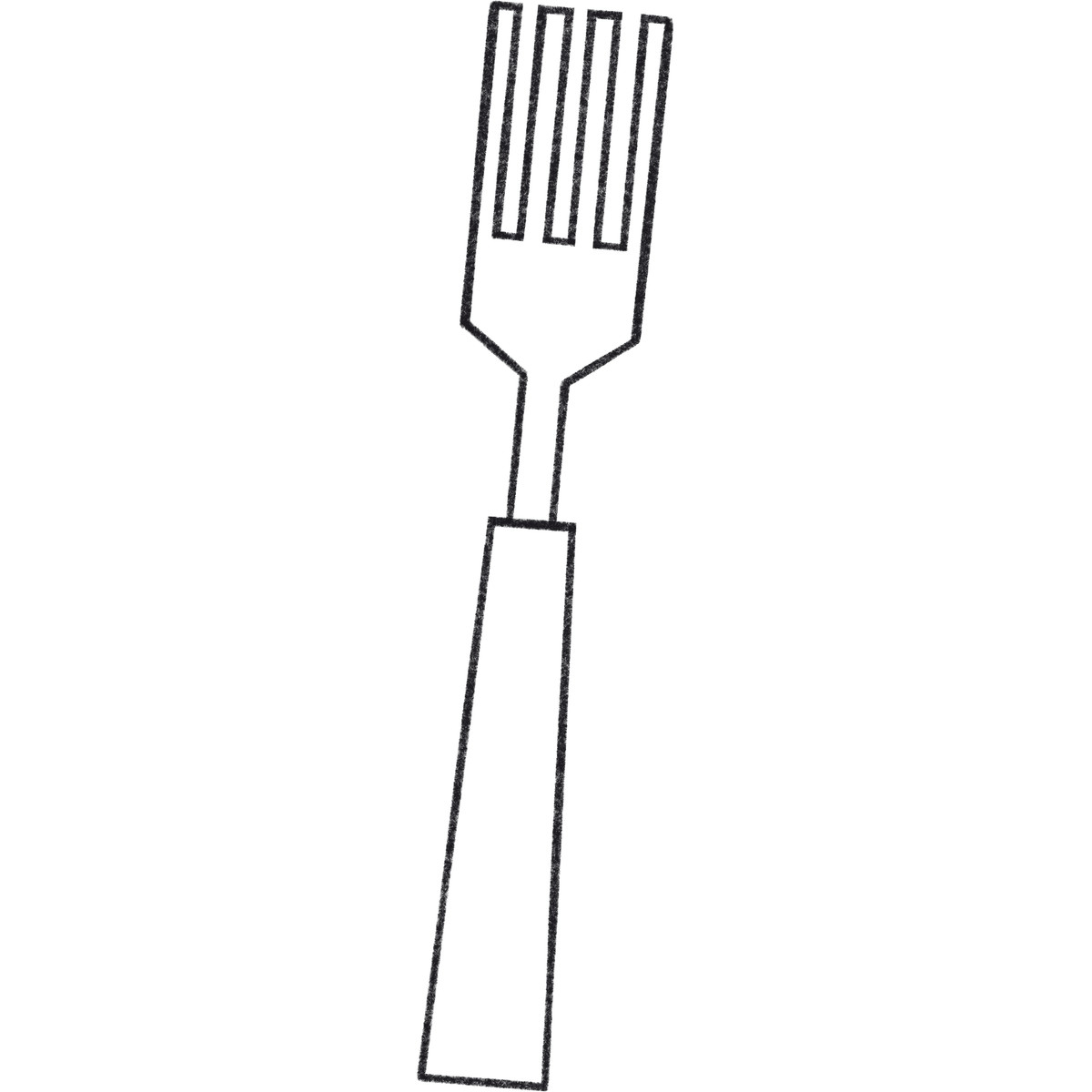 Table fork illustration in Bonbon Line style download in PNG, SVG
