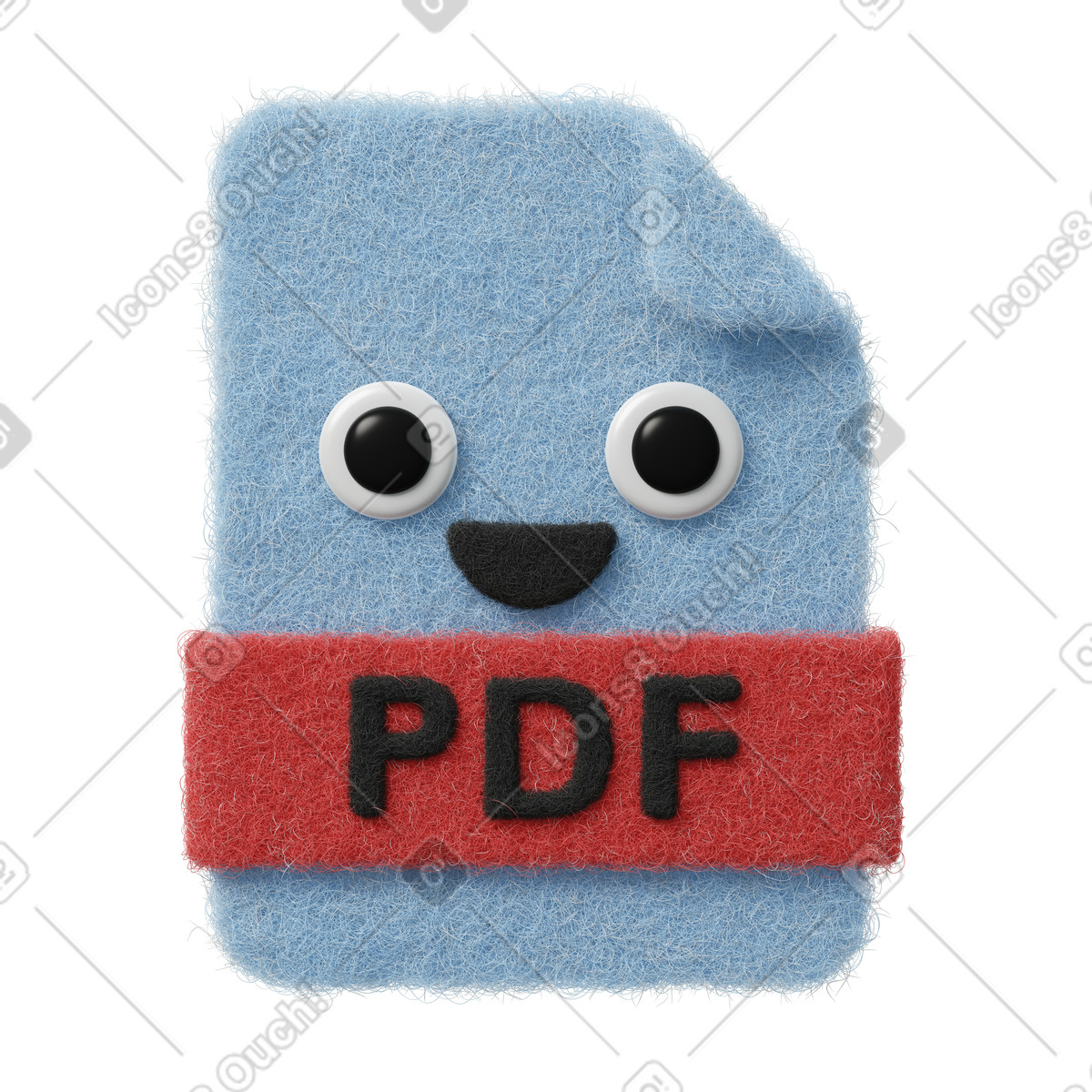 Иллюстрация Pdf file в стиле Fuzzy — скачать в форматах PNG, SVG