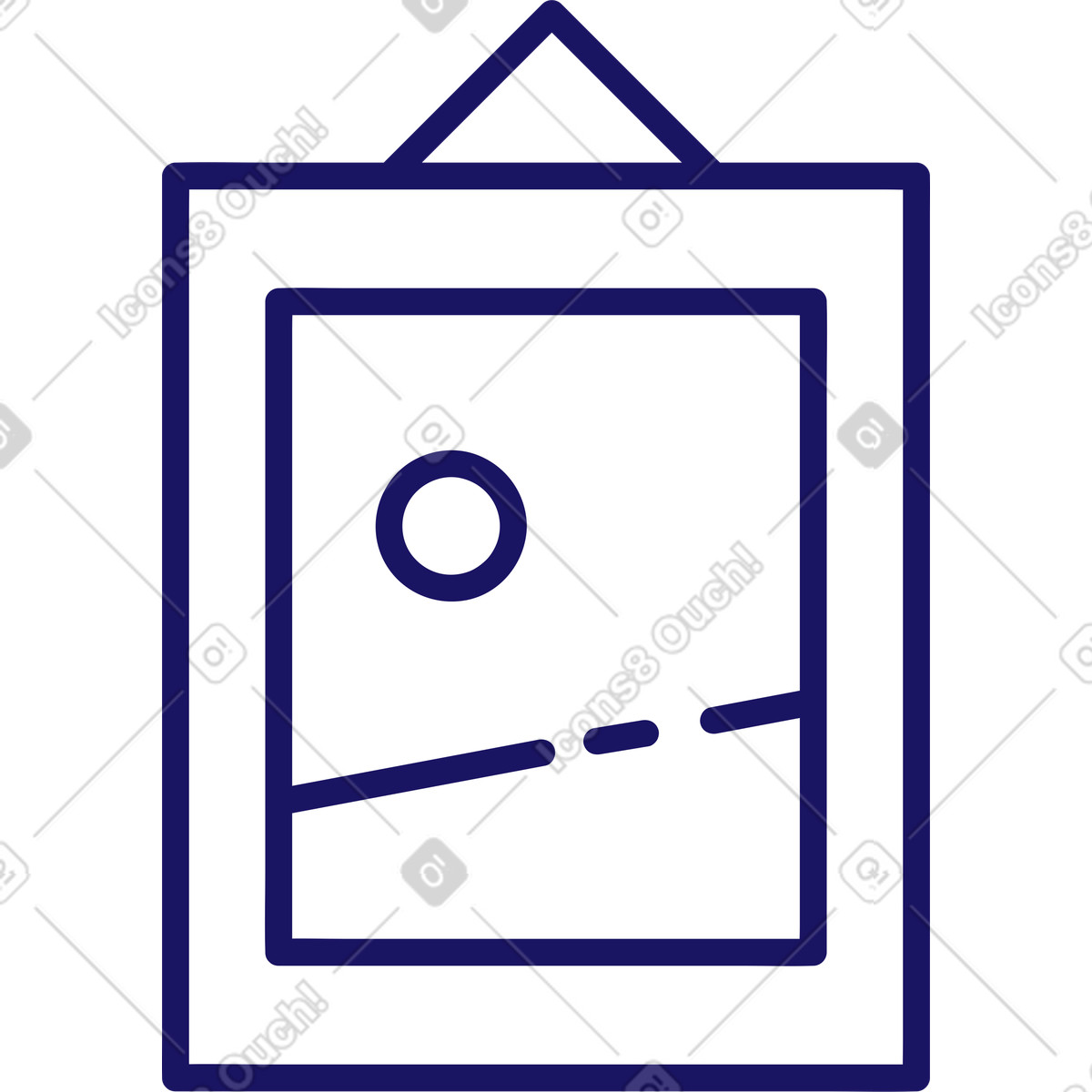 Immagine in una cornice illustrazione stile Matey scarica PNG, SVG