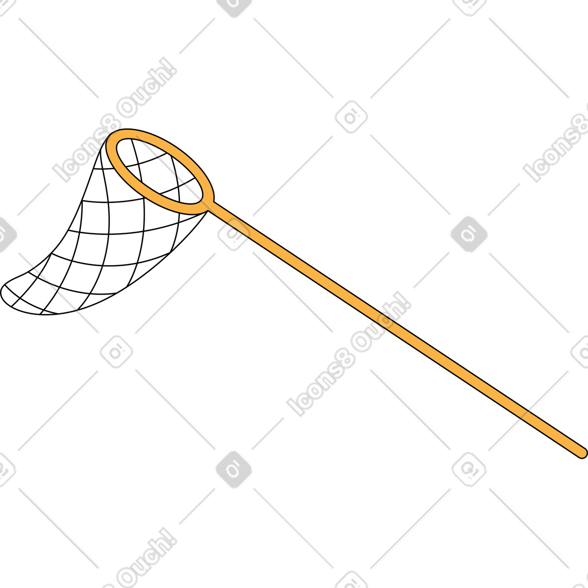 Bloom スタイルの バタフライ ネット スネア のイラストをPNG、SVG形式でダウンロード