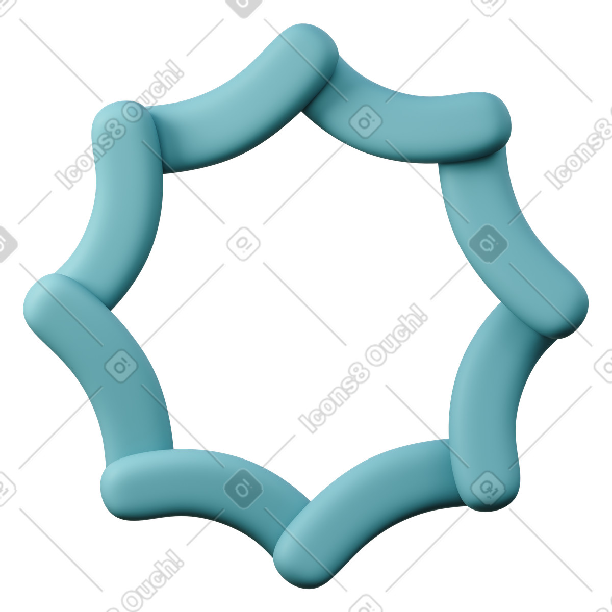 Ilustración Synthesia en estilo 3D Sugary a descargar en PNG y SVG