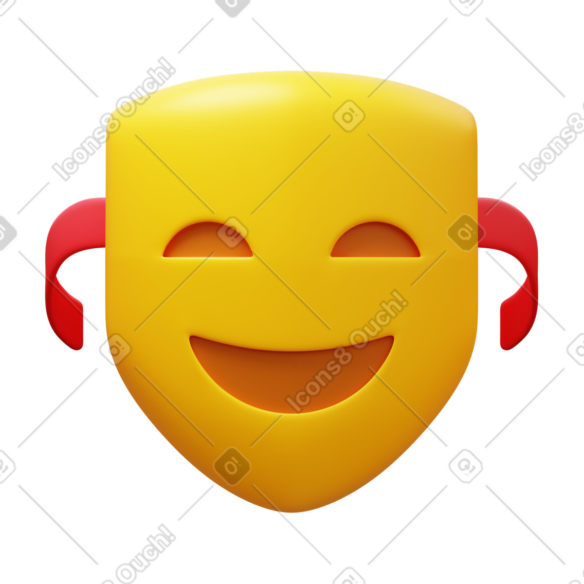 Иллюстрация Comedy в стиле 3D Fluency — скачать в форматах PNG, SVG