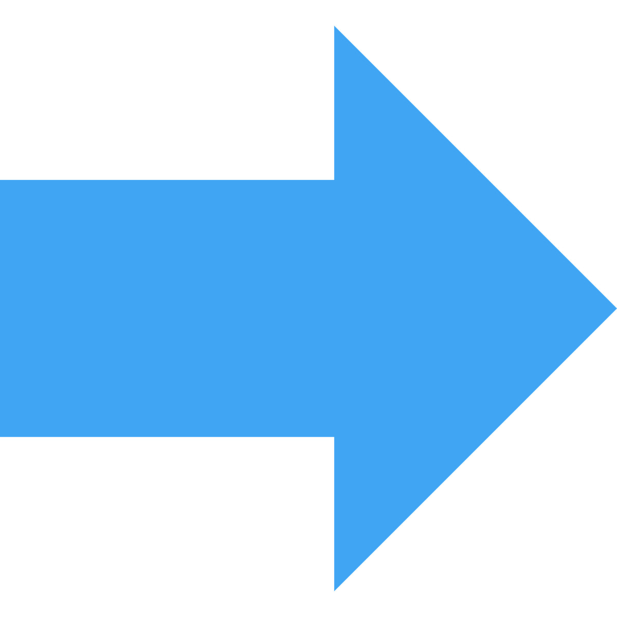 Arrow blue-Illustration im Fogg-Stil als Download in PNG, SVG