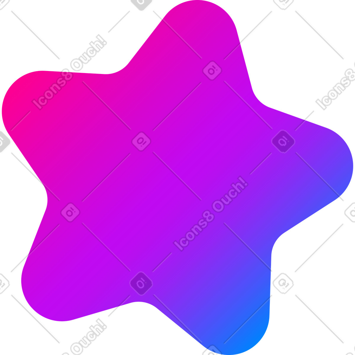 Stern-Illustration im Vibrant-Stil als Download in PNG, SVG