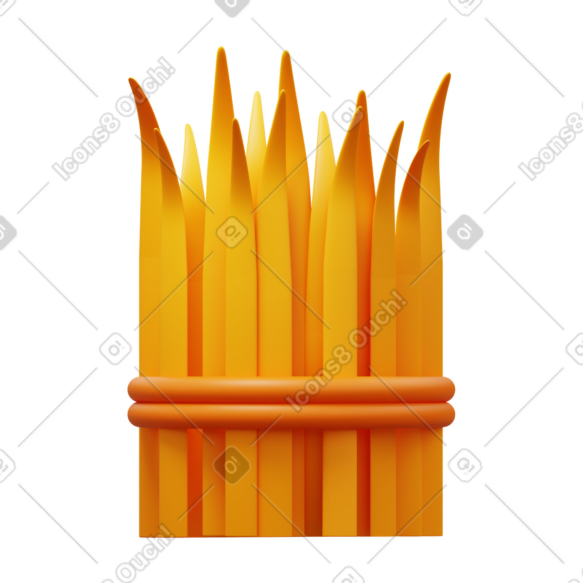 Illustration Hay dans le style 3D Fluency à télécharger aux formats PNG, SVG