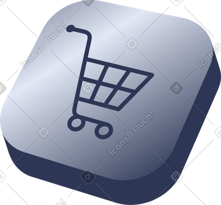 Icona del carrello della spesa, icona del carrello e-commerce per la selezione dei prodotti PNG, SVG
