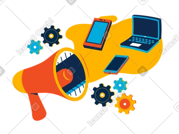 Equipment repair advertisement PNG, SVG
