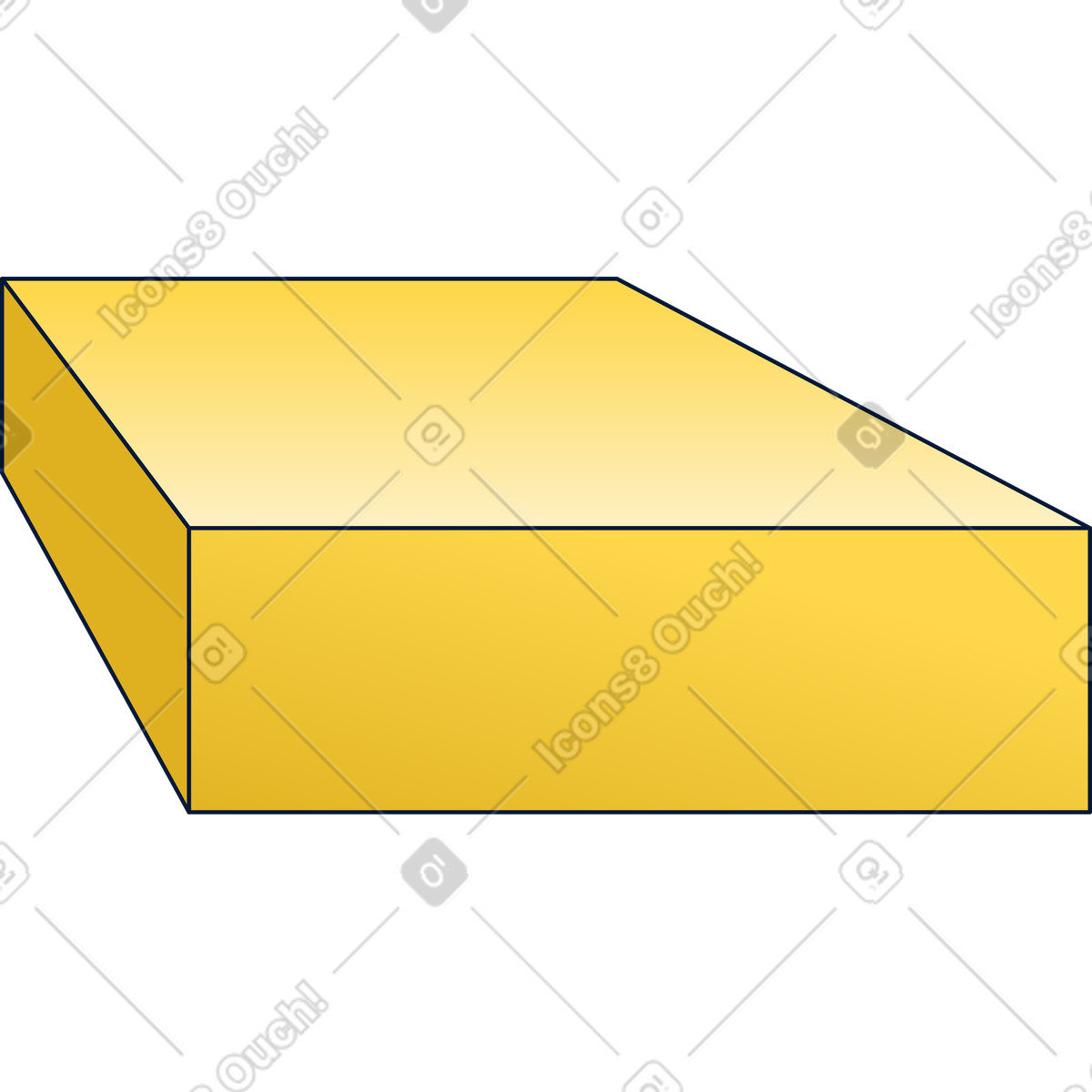 Yellow platform illustration in Neat style download in PNG, SVG