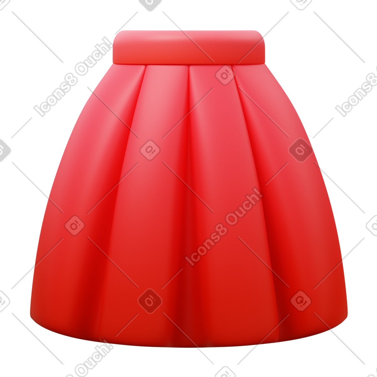 Illustration Skirt dans le style 3D Fluency à télécharger aux formats PNG, SVG