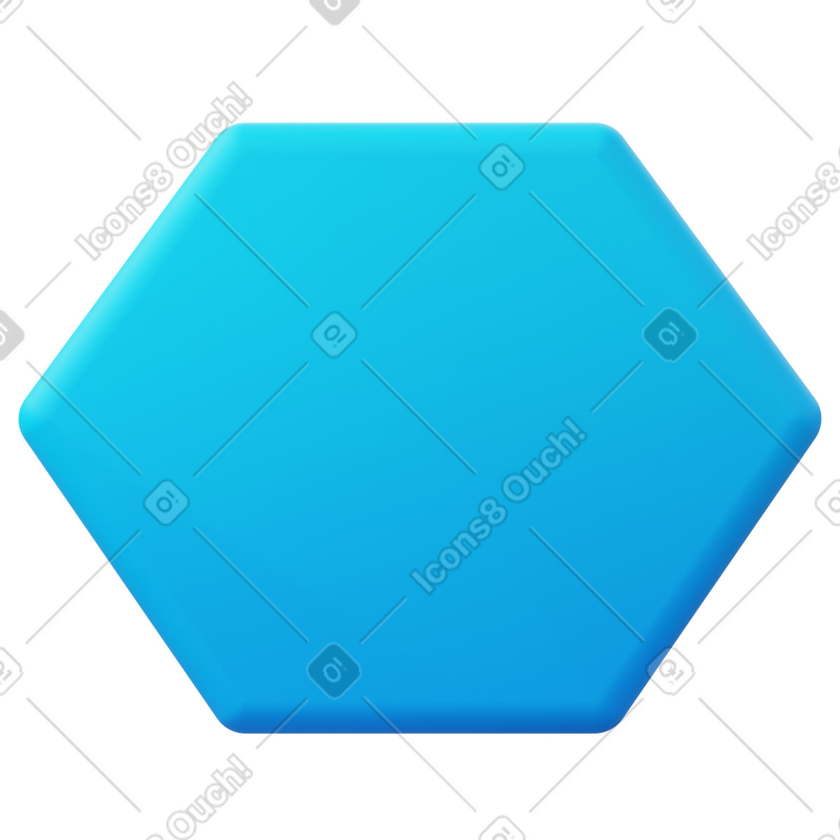 Polygon illustration in 3D Fluency style download in PNG, SVG