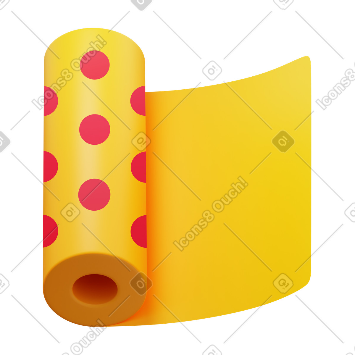 Иллюстрация Wallpaper roll в стиле 3D Fluency — скачать в форматах PNG, SVG