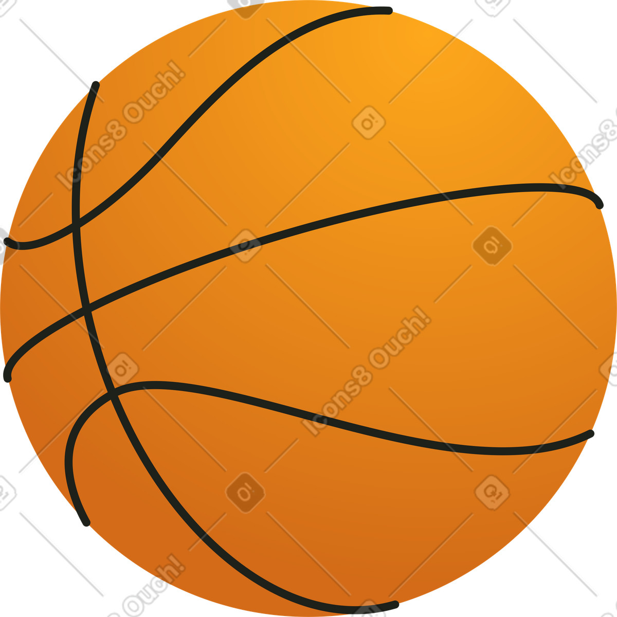 Illustration Basket-ball dans le style Colors à télécharger aux formats PNG, SVG