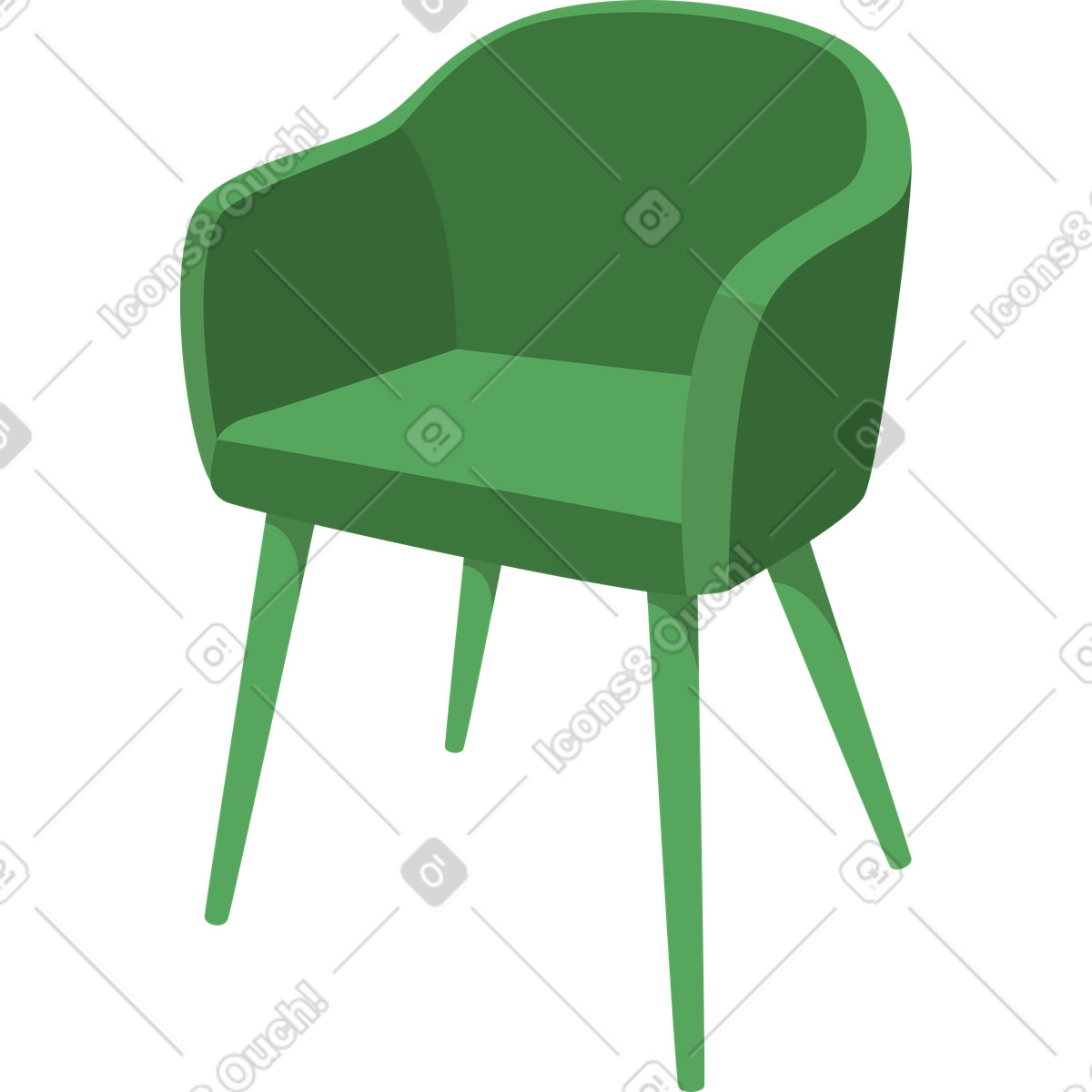 Illustration Chaise dans le style Social à télécharger aux formats PNG, SVG
