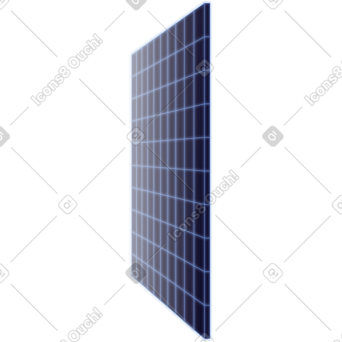 Wireframe panel illustration in Dimension style download in PNG, SVG