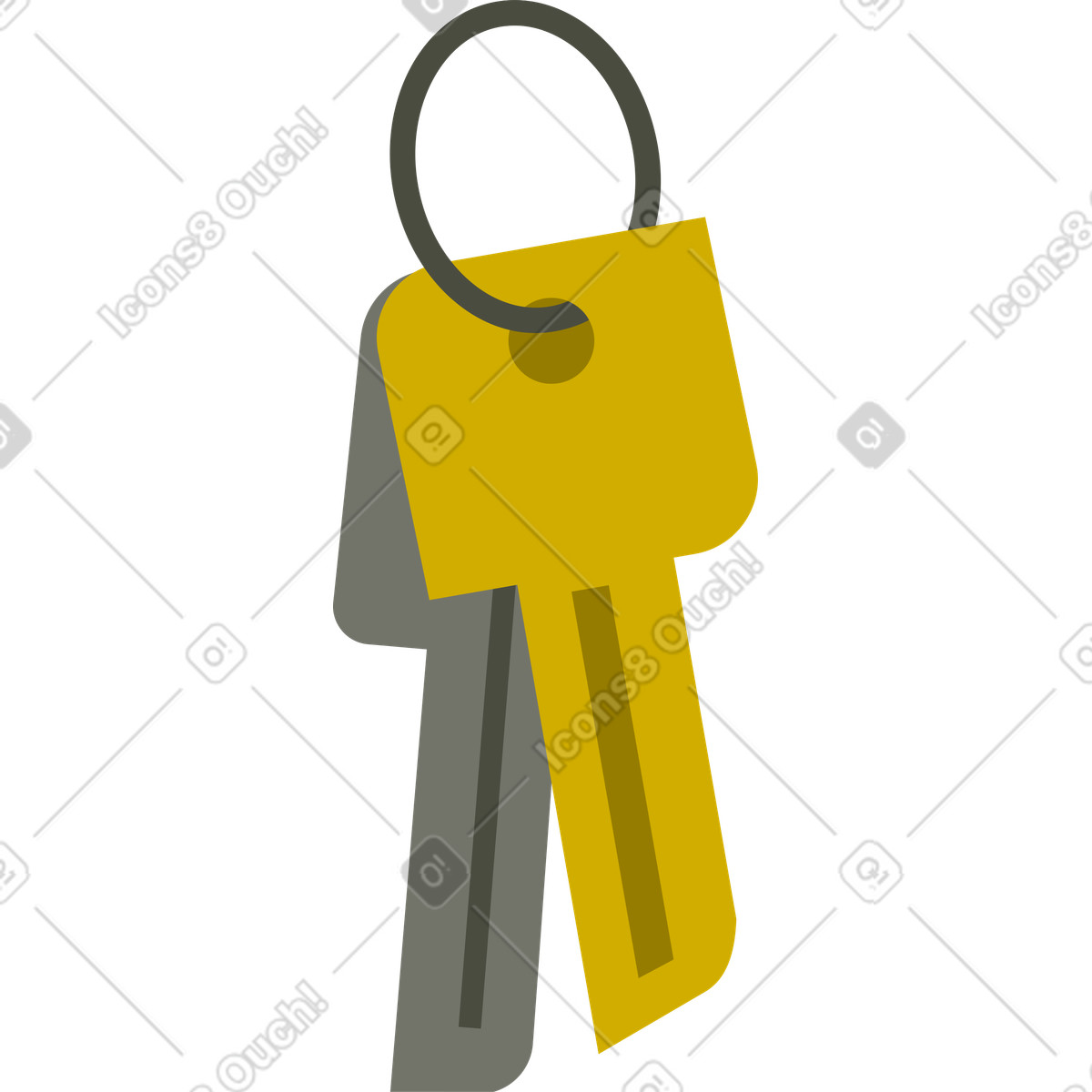 Set di chiavi illustrazione in stile Vector scarica in PNG, SVG