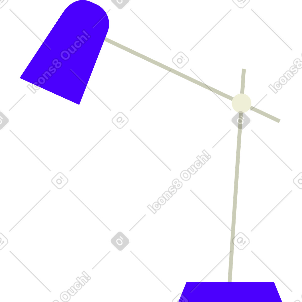 Table lamp illustration in Cubes style download in PNG, SVG