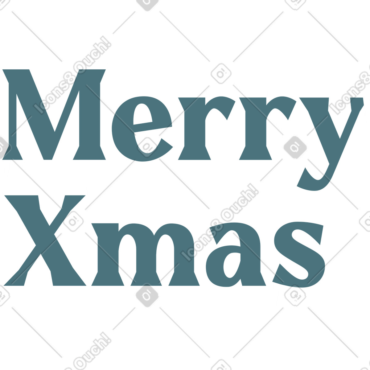 Merry xmas with snow illustration in Nordic style download in PNG, SVG