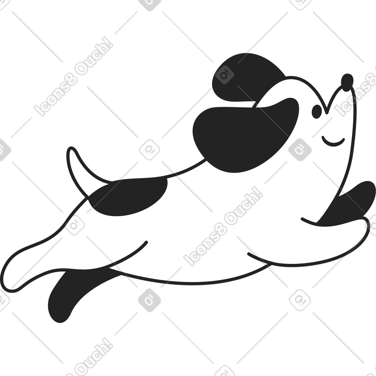 下载 Sammy Line 风格的 走狗 插画，支持 PNG、SVG 格式