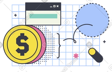 Online payment processed and dollar coin PNG, SVG