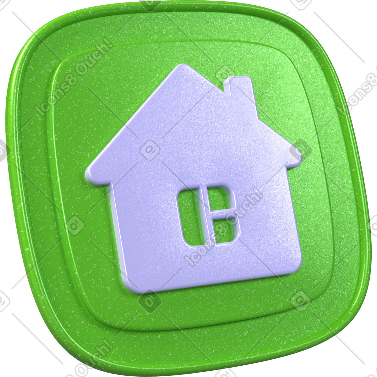Icona home, immobiliare, app immobiliare illustrazione in stile 3D Boost scarica in PNG, SVG