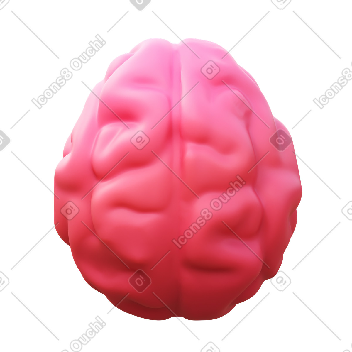 3D Fluency スタイルの Brain のイラストをPNG、SVG形式でダウンロード